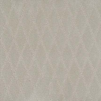 Absolute Berber Carpet in Positive color features a durable, subtle diamond texture with soft, raised patterns in light beige and taupe, offering an elegant look ideal for high-traffic areas.