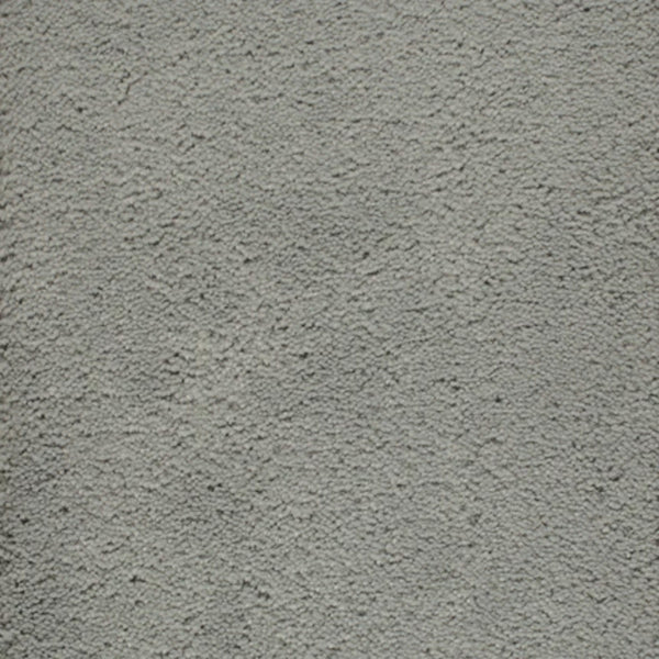 Close-up of Dolce Family Friendly Carpet in Prussian—a uniform light gray with a textured, slightly uneven surface. Resembling concrete or stucco, this carpet is ideal for high-traffic areas where durability matters.