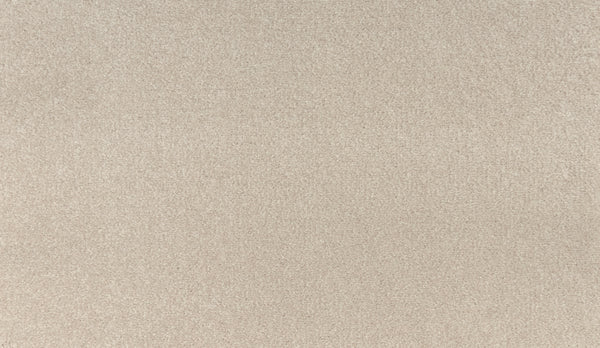 Close-up view of the Quality Living III Pet Friendly Carpet in Scroll, featuring a light beige, textured surface with a soft, even pile.