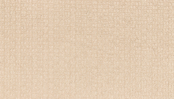 A close-up of Radiant Space On Trend Carpet in Tradition color, featuring a beige textured fabric with a subtle checkered woven pattern and soft, cushioned surface—ideal for accenting contemporary spaces.