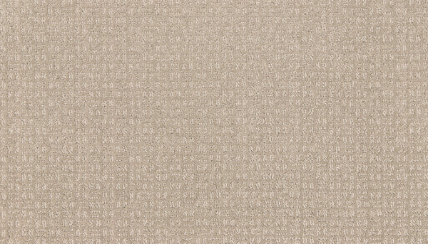 A close-up of Radiant Space On Trend Carpet in Timeless color, showcasing its soft, woven texture and subtle repeating pattern reminiscent of modern cushioned carpeting.