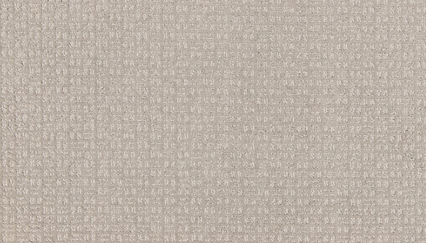 Close-up of the Radiant Space On Trend Carpet in Destiny, showcasing its soft, textured beige surface with a subtle checkerboard pattern, evoking the plush feel and modern style of contemporary carpeting.