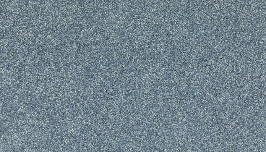 Close-up of Radiant Surface Pet Friendly Carpet in Hydrangea, showcasing its luxurious texture and subtle light blue and silver shimmer for a sparkling, elegant effect.