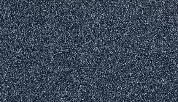 Close-up of Radiant Surface Pet Friendly Carpet in Denim color, featuring a speckled pattern with lighter and darker gray tones for a textured, luxury look.
