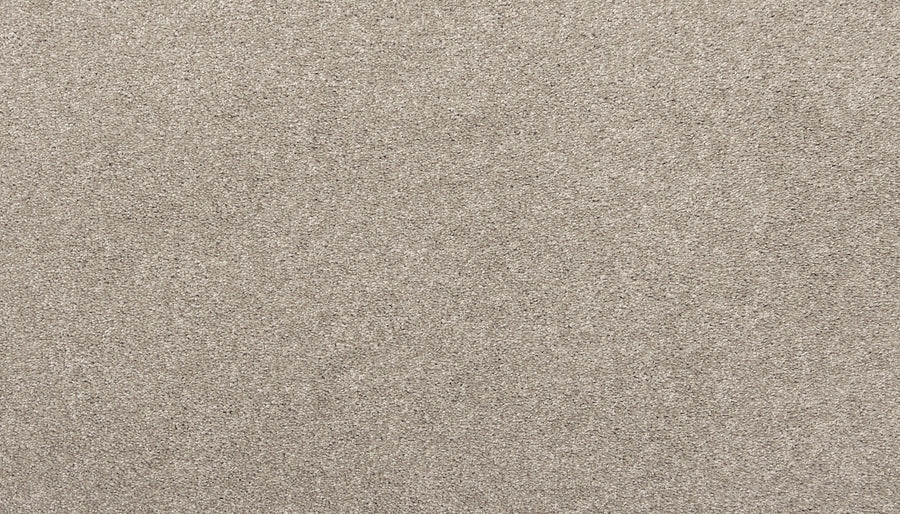 Close-up of Radiant Tone Pet Friendly Carpet in Oyster, showing a soft, dense, and uniform light beige pile with a luxurious textured surface.