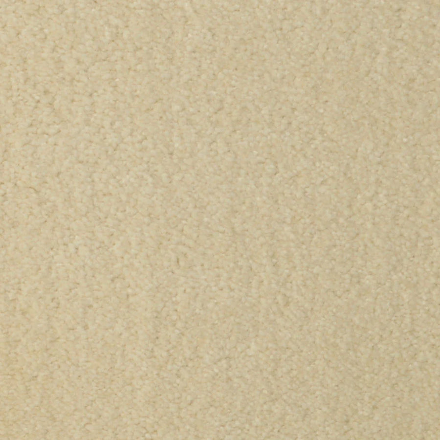 Close-up of Seduction On Trend Carpet in Ramie color, featuring a soft, textured surface with a subtle mottled look—an ideal choice for durable, luxurious flooring in any home.