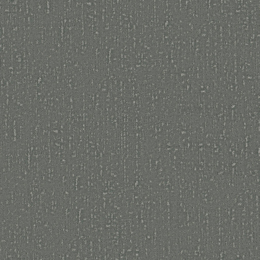 Curated Tone Blue Pet Friendly Carpet in Refreshing features a gray textured surface with an irregular vertical pattern and light speckles, offering stain resistance—perfect for busy spaces needing style and durability.