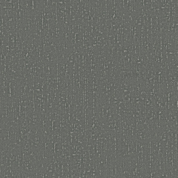 Curated Tone Blue Pet Friendly Carpet in Refreshing features a gray textured surface with an irregular vertical pattern and light speckles, offering stain resistance—perfect for busy spaces needing style and durability.