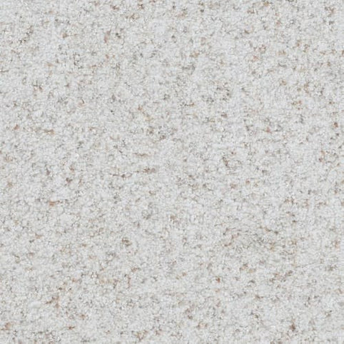 Close-up of Boca Raton Family Friendly Carpet in Resolute—a light grey, speckled, soft-textured carpet with subtle beige and brown flecks, made from premium materials for durable flooring ideal for busy homes.