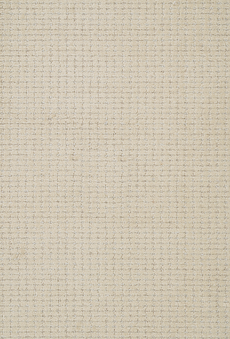 Close-up of Chalet On Trend Carpet: a soft, neutral beige woven fabric featuring a subtle grid-like texture and organic lines for a refined look.