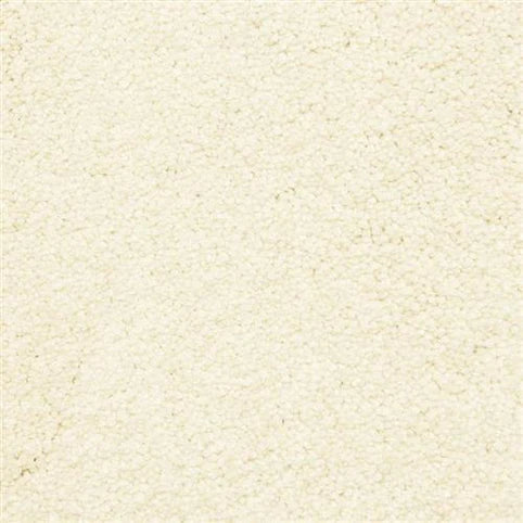 Close-up of Morgan Bay Family Friendly Carpet in Rice color, showing a fine, off-white powder with a slightly grainy texture, resembling materials used in durable carpets for busy family spaces.
