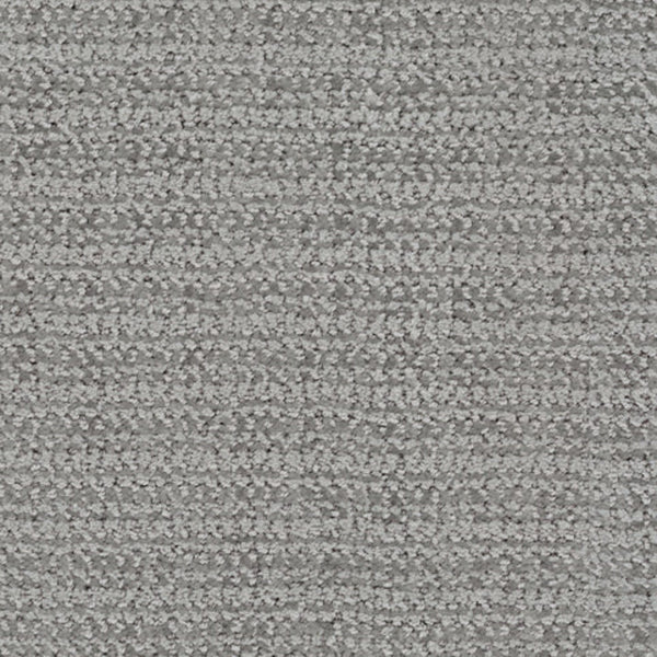 Close-up of Beguiling Berber Carpet in Rock On color, featuring a textured gray surface with subtle horizontal stripes. The soft, slightly shiny weave reflects light for a luxurious flooring effect.