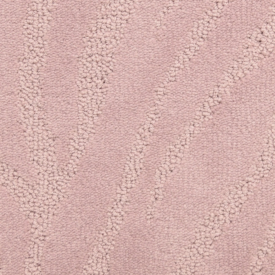 Close-up of the Capetown On Trend Carpet in Rondebosch—a textured, light pink carpet with raised, wavy lines for a modern look. Its plush surface adds style and comfort, making it perfect for high-traffic areas.