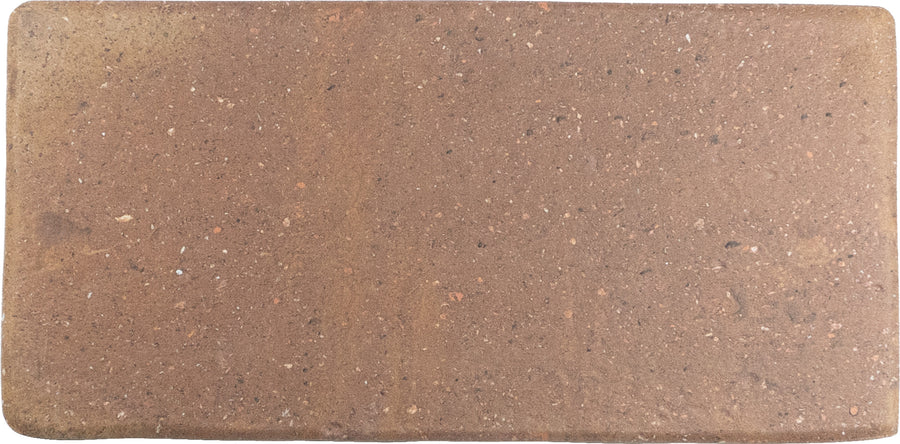 The Roots Medium 4.3" x 8.6" Ceramic Tile in Rust features a slightly rough texture with subtle color variation, ideal for adding a rustic touch to outdoor spaces or creating unique statement walls.