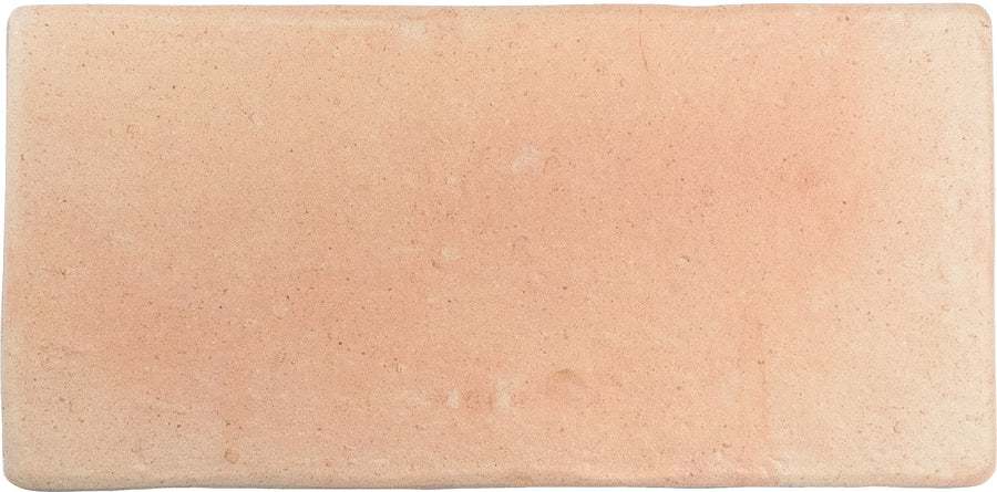 The Roots Medium 4.3" x 8.6" Ceramic Tile in sand features a rectangular shape, smooth surface, and slightly rounded edges—ideal for statement walls and shown against a white background.