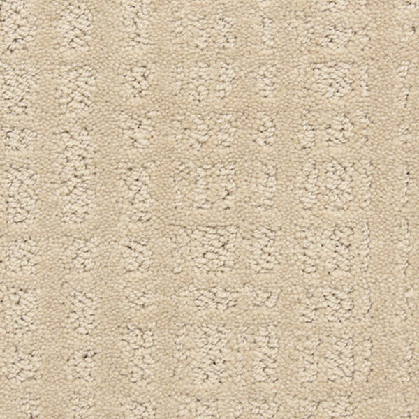 Close-up of Willow Lake On Trend Carpet in Rose Dust, featuring a plush, textured surface with a subtle raised geometric square pattern—ideal for high-traffic areas and adding sophisticated style to any space.