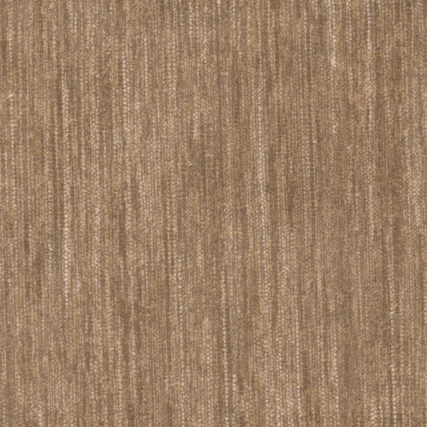 Close-up of the Saltmeadow On Trend Carpet, showcasing subtle vertical stripes in varied brown tones. Its plush, soft surface blends comfort and style for a luxurious feel.