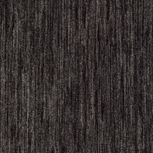Saltmeadow On Trend Carpet in dark gray and black features a vertical linear pattern with subtle texture and shade variations, offering a luxurious look across the surface.