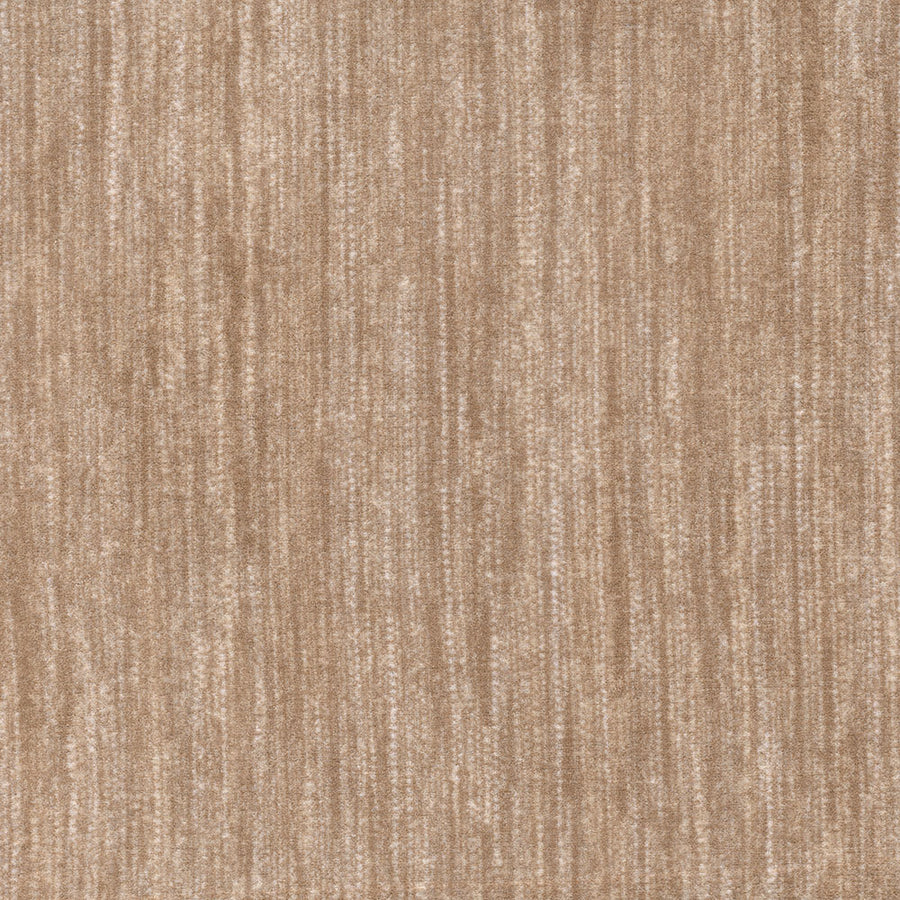 The Saltmeadow On Trend Carpet features a beige and light brown textured surface with vertical, irregular, slightly mottled lines that create a luxurious, fabric-like appearance.