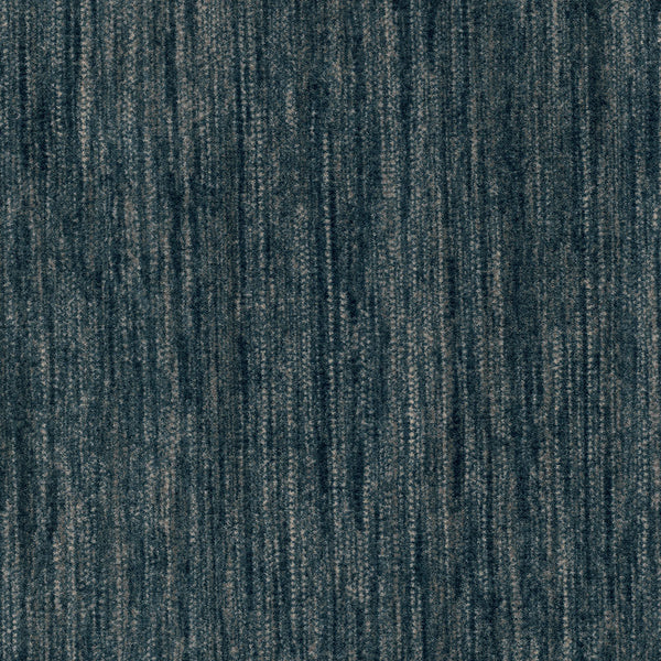 A close-up of Saltmeadow On Trend Carpet shows its textured, durable surface with a subtle vertical stripe pattern featuring blue and gray tones.