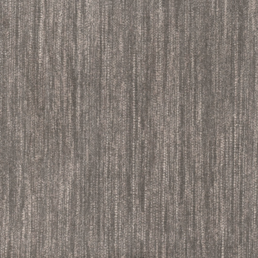 The Saltmeadow On Trend Carpet offers a stylish gray design with subtle vertical stripes for a modern textured look, making it an ideal choice for those wanting both durability and contemporary style.