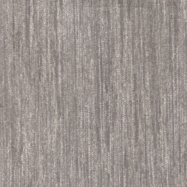 Saltmeadow On Trend Carpet features a gray, subtly mottled surface with soft vertical stripes, offering a durable and modern neutral look ideal for contemporary spaces seeking lasting style and comfort.