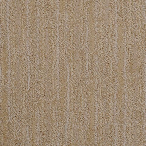 Close-up of the Artistic Vision Berber Carpet in Sand Dune, showcasing its textured, subtly striped pattern with gentle color and pile height variations for a refined look.