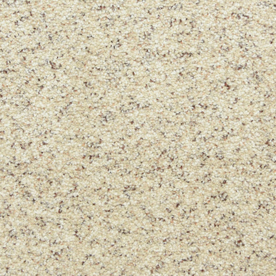 Close-up of Maroon Bells Family Friendly Carpet in Sand Motif, featuring a textured blend of brown and cream flecks—durable, neutral, and ideal for busy households.