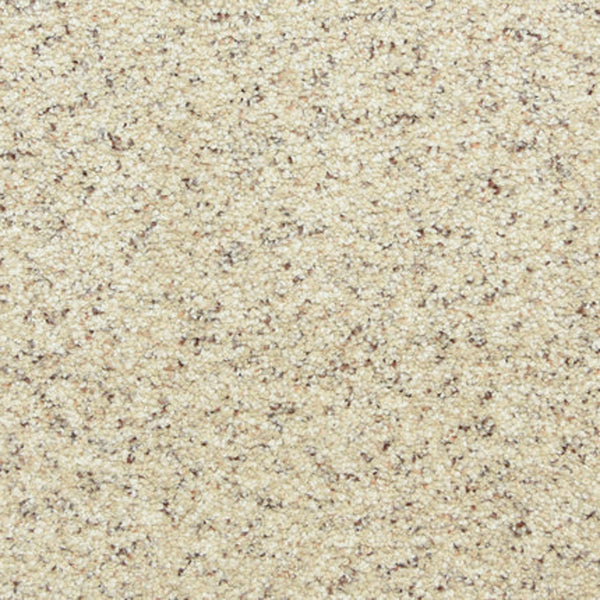 Close-up of Maroon Bells Family Friendly Carpet in Sand Motif, featuring a textured blend of brown and cream flecks—durable, neutral, and ideal for busy households.