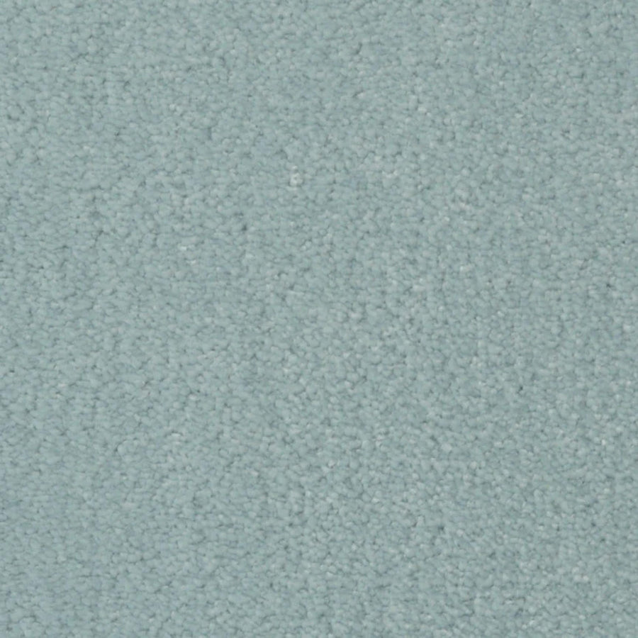Close-up view of Seduction On Trend Carpet in Sea Spray, featuring a soft, uniform surface with densely packed fibers that emphasize its durable and luxurious quality.