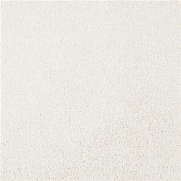 Close-up of Oceanside Family Friendly Carpet in Seapearl—a smooth, light beige surface with a fine grainy texture, perfect for plush flooring and creating a cozy, family-friendly atmosphere.
