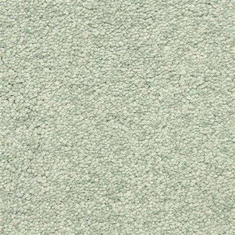 Close-up of Morgan Bay Family Friendly Carpet in Seaside. The light gray, looped pile surface is uniform and textured, highlighting soft, stain-resistant fibers perfect for family spaces.