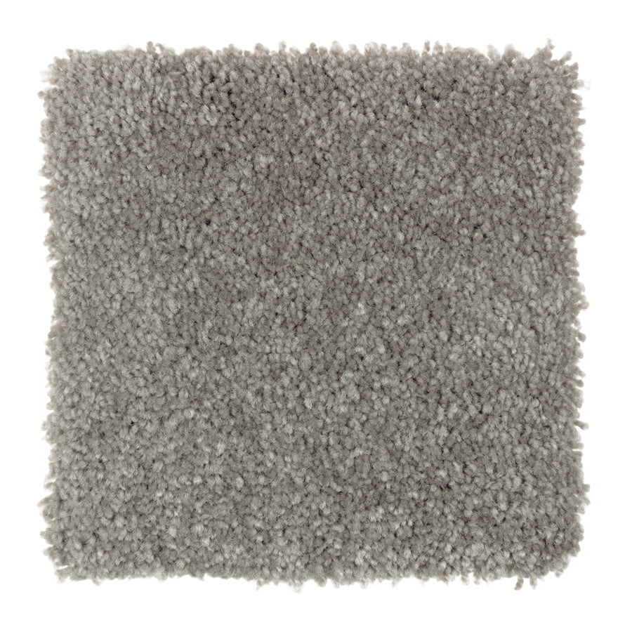 A square sample of Sensible Style III Family Friendly Carpet in Thiundercloud, featuring a soft, plush texture and modern style, displayed against a white background.