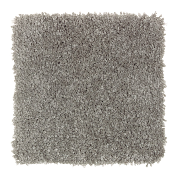 A square sample of Sensible Style III Family Friendly Carpet in Thiundercloud, featuring a soft, plush texture and modern style, displayed against a white background.