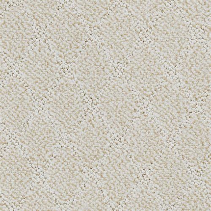 Close-up of Fine Art On Trend Carpet in Sequin, showcasing its soft looped pile and subtle diamond pattern. The uniform design offers contemporary elegance with a plush, cozy look and luxurious texture.