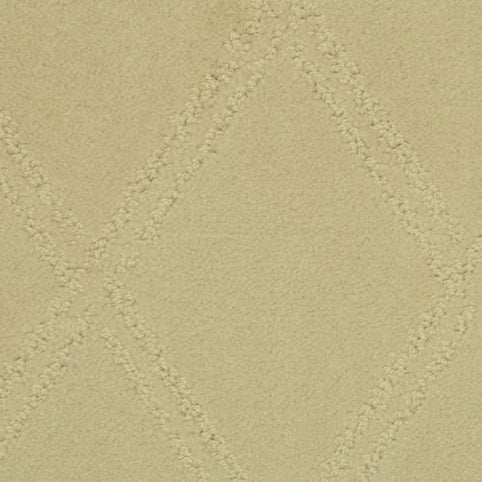 Braided Opulence Berber Carpet in Sesame features a subtle diamond pattern with alternating textures and pile heights, combining stylish design and durable construction.