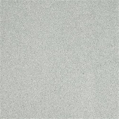 A close-up of Harbor Town Family Friendly Carpet in Shimmer shows its light gray, textured surface with soft, speckled fibers—offering a durable and inviting choice for families.