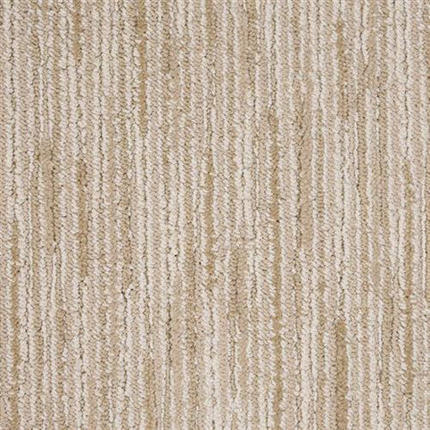 Artist View On Trend Carpet in Sienna features a textured vertical striped pattern. Its light and medium sienna tones give a natural, stylish look, bringing comfort and modern appeal to any space.