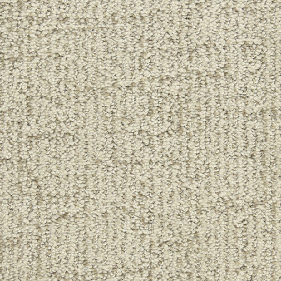 Close-up of Victor Family Friendly Carpet in Silver Medal—a premium flooring with a subtle geometric pattern made from raised and lower looped fibers. Its soft, even texture offers durability and a modern look, perfect for family spaces.