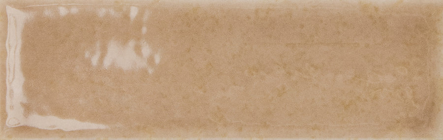 The Skin 1.6" x 5" Matte Subway Tile is a rectangular, matte light brown ceramic tile with subtle color variations, offering elegant, timeless style to any space.