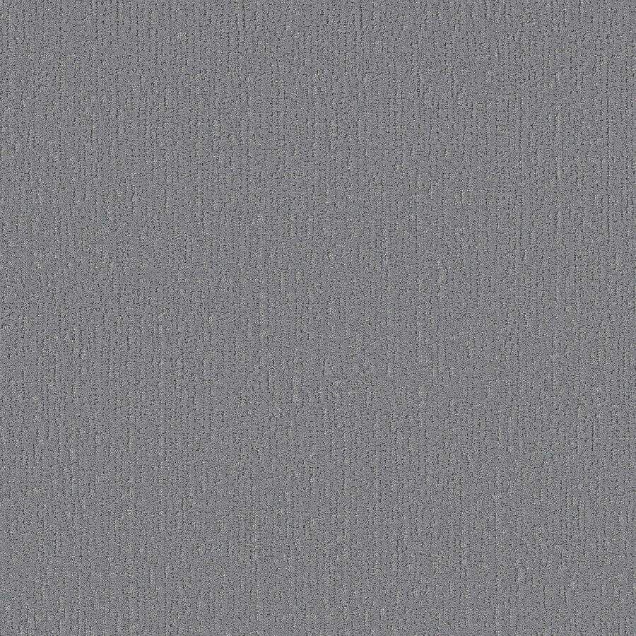 Close-up of Curated Tone Pet Friendly Carpet in Sky Blue, featuring a textured, stain-resistant surface with a subtle woven pattern and fine vertical and horizontal lines throughout.