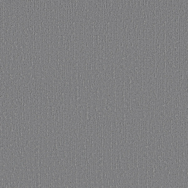 Close-up of Curated Tone Pet Friendly Carpet in Sky Blue, featuring a textured, stain-resistant surface with a subtle woven pattern and fine vertical and horizontal lines throughout.