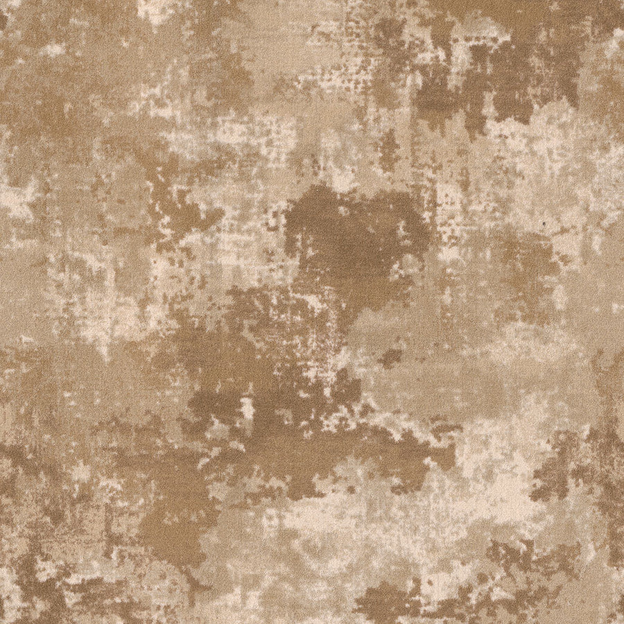 Abstract pattern in beige, brown, and cream with textured, cloud-like shapes—ideal for adding premium luxury to any space with the Sky Canvas On Trend Carpet.