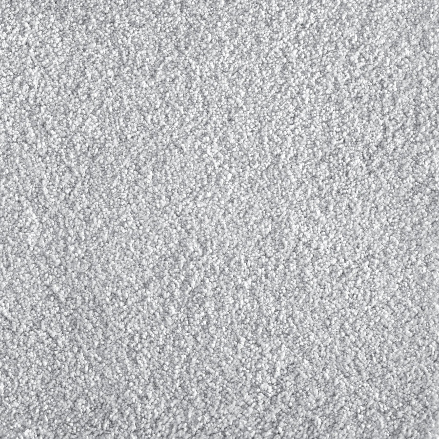 Close-up of Jazzy Family Friendly Carpet in Sky—a light gray, soft-textured flooring with a uniform, slightly fuzzy surface and subtle shading variations. An elegant, durable choice perfect for high-traffic areas.