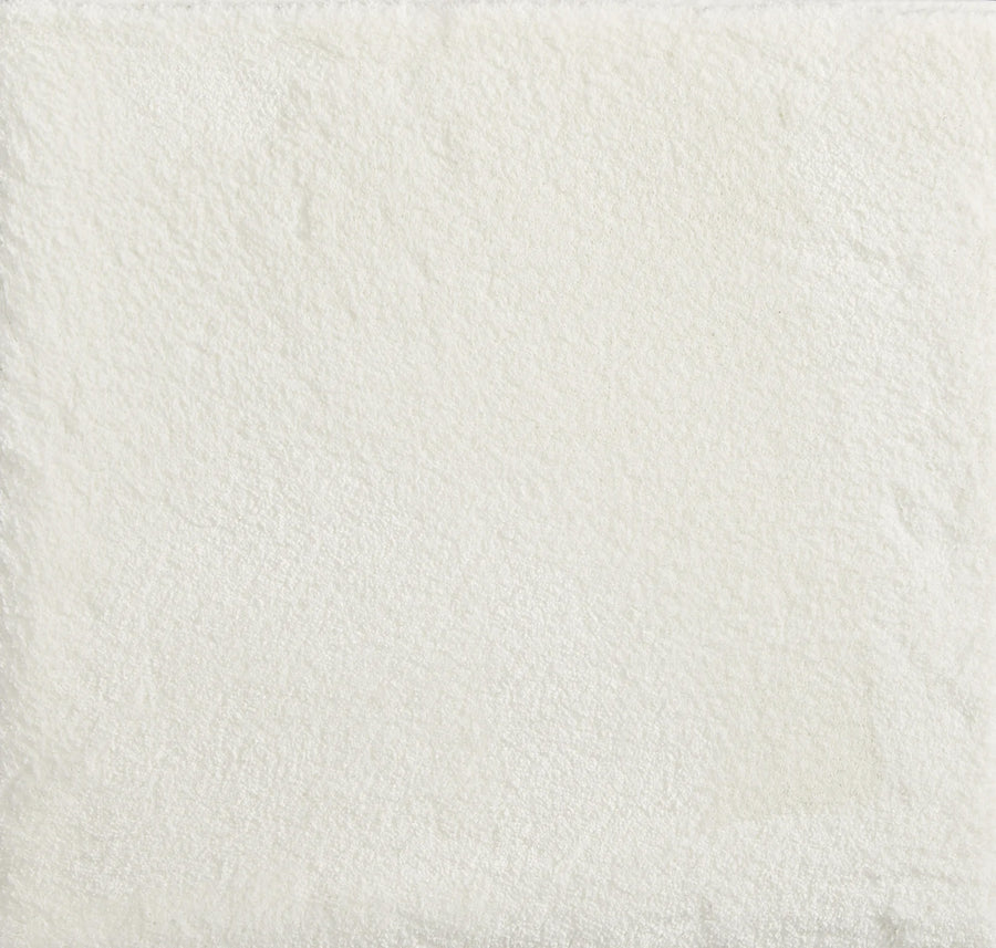 A close-up of the Cha Cha On Trend Carpet in Snow showcases its soft, white textured surface—ideal for complementing contemporary spaces and suited for high-traffic areas.