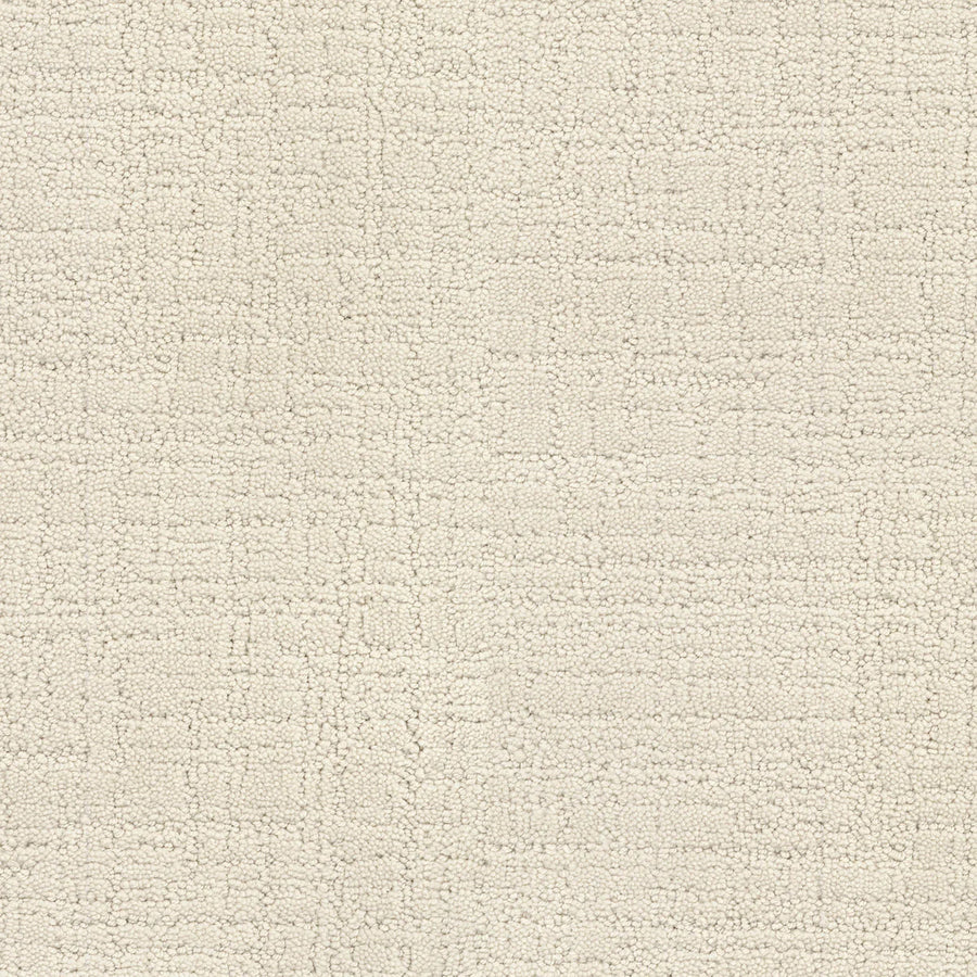 Close-up of Bangladesh On Trend Carpet in Soft Light, showcasing its textured surface with a subtle geometric grid pattern and a blend of raised and flat areas for an elegant, luxurious woven look.