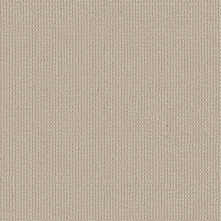 Close-up of Knitted Tone Pet Friendly Carpet in Soft Sand, featuring a finely woven texture with a uniform grid of interlaced threads—crafted for durability and style, perfect for high-traffic or luxury spaces.