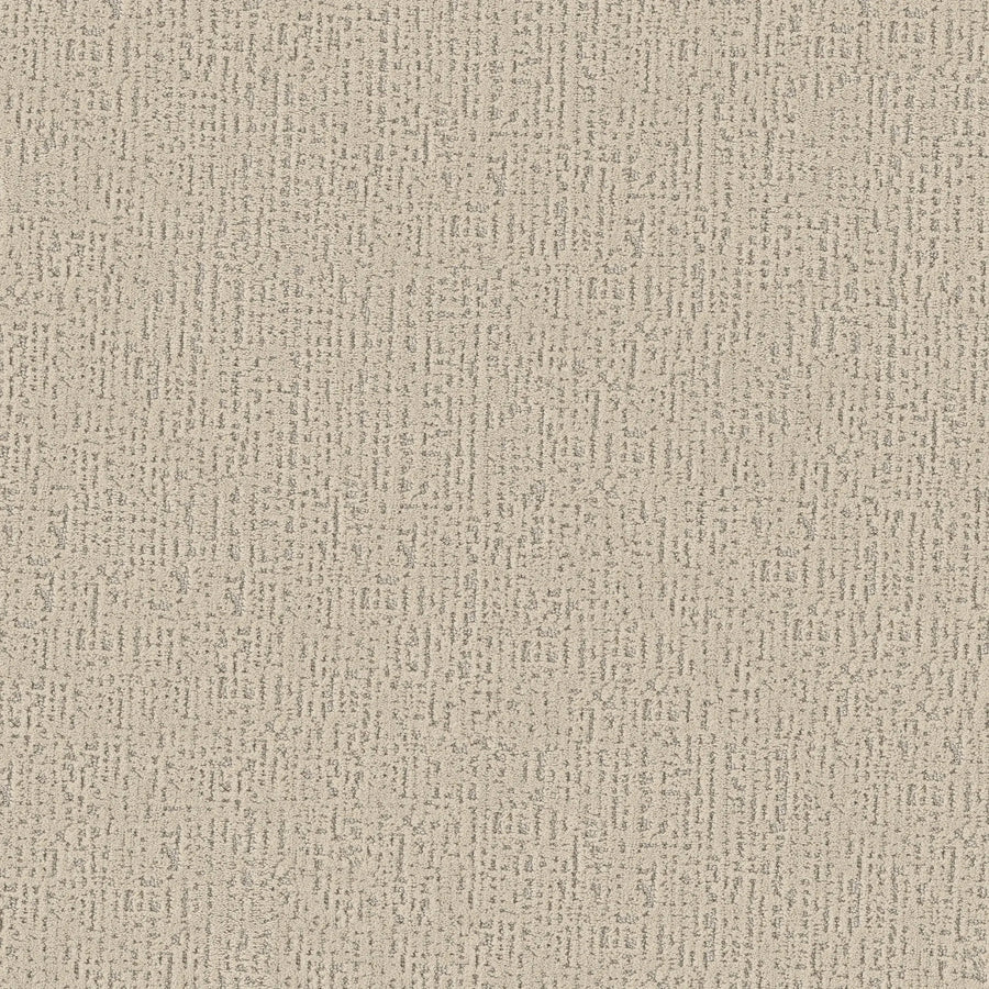 Curated Tone Pet Friendly Carpet in Soft Sand features a beige textured background with a subtle, irregular grid pattern of thin, slightly darker lines, giving the appearance of woven fabric or durable carpet.