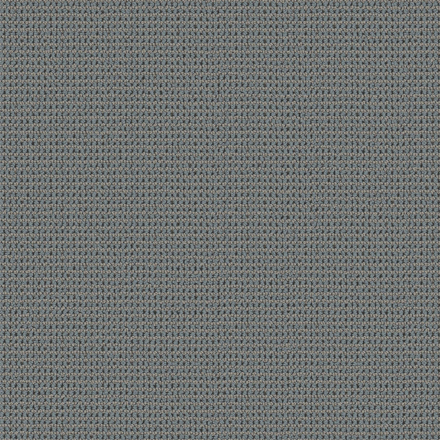 Close-up of Knitted Tone Pet Friendly Carpet in South Pacific—features a tightly woven, textured pattern in gray and blue for durability and style, making it ideal for high-traffic areas needing a subtle, uniform grid look.