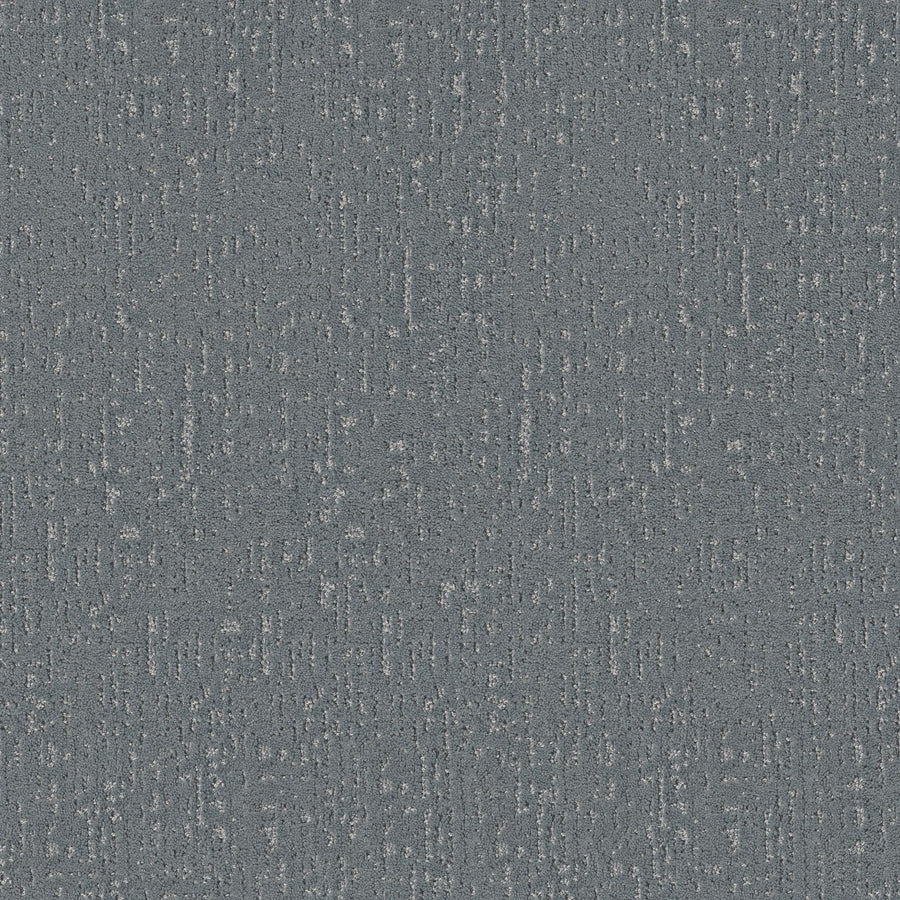 Curated Tone Blue Pet Friendly Carpet in South Pacific features a blue textured fabric with a subtle, uneven woven pattern, creating a slightly distressed look that is both pet friendly and stain resistant.